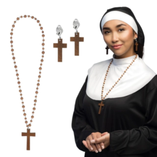 Nonne Smykkesæt Brun