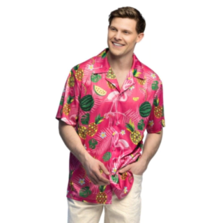 Sommer Flamingo Skjorte Pink