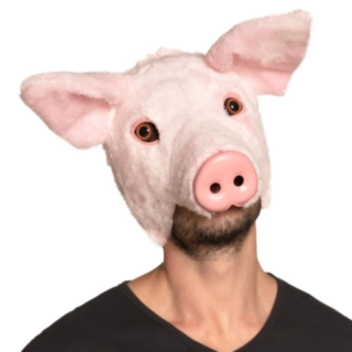Gris Halvmaske Lyserød