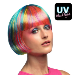 Neon UV Paryk Multifarvet