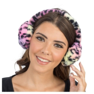 Pelset Leopard Ørevarmere Multifarvet