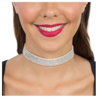 Glimmer Choker Sølv