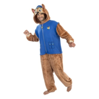 Paw Patrol® Chase Voksenonesie Blå/Brun