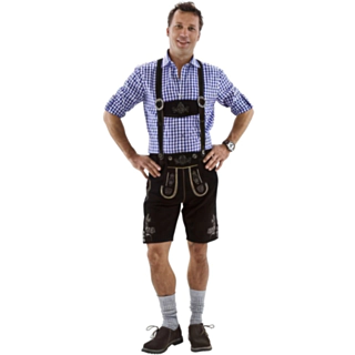 Lederhosen Kort Sort