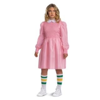 Stranger Things® Eleven Pink Kjole Kostume
