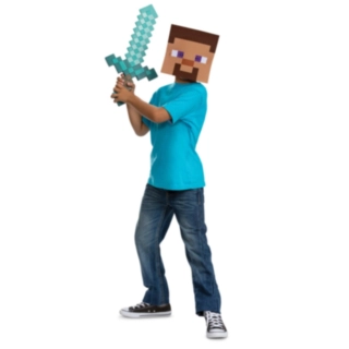 Minecraft® Sværd & Maske Sæt Til Børn