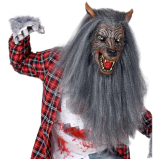 Varulvemaske Med Pels