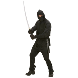 Sort Ninja Kostume