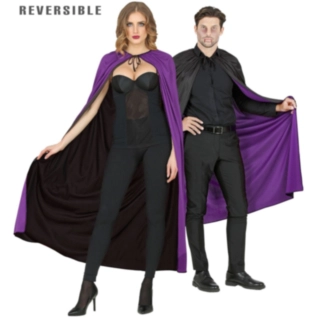 Vendbar Vampyrkappe Sort/Lilla