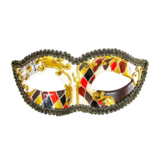 Venetiansk Harlekin Øjenmaske