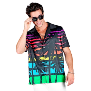 80'er Hawaii Skjorte Kostume