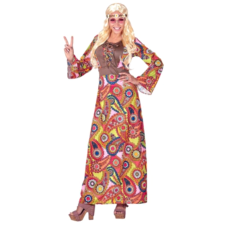 Flot Hippie Kjole Kostume