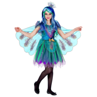 Påfugl Børnekostume