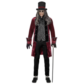Stilfuld Viktoriansk Vampyr Kostume