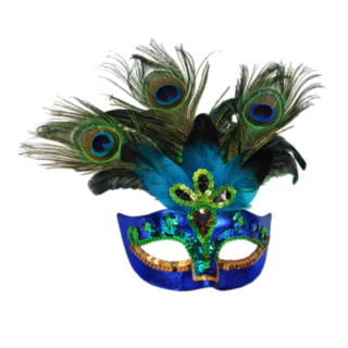 Påfugle Maske