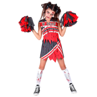 D&oslash;d Zombie Cheerleader B&oslash;rnekostume