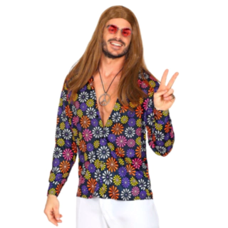 Groovy 70'er Blomster Skjorte
