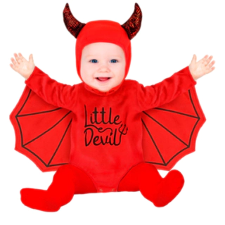 Little Devil Babykostume Rød