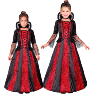 Vampyrprinsesse Børnekostume Rød/Sort