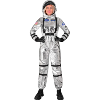 Astronaut Kostume Sølv
