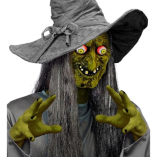 Hekse Maske Med Googly Eyes