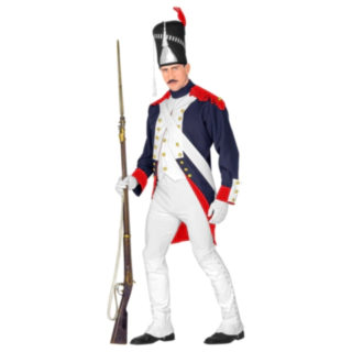 Historisk Fransk Uniform Kostume