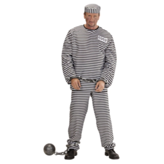 Stribet Fangedragt Kostume