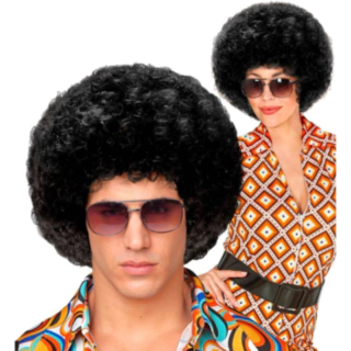 70'er Disco Afroparyk Sort
