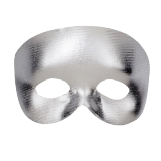 Maskerade Øjenmaske Sølv
