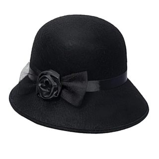 Flapper 20'er Hat Sort
