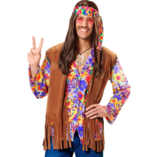 Frynset Hippie Kostume