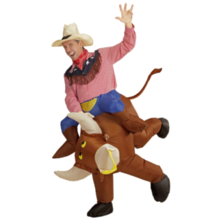 Oppustelig Rodeotyr Kostume
