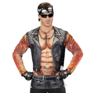 All-in-one Rocker Bluse