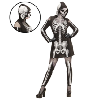 X-Ray Skeletpige Kostume
