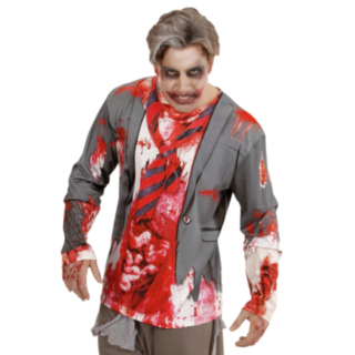Langærmet Zombie Herre Bluse