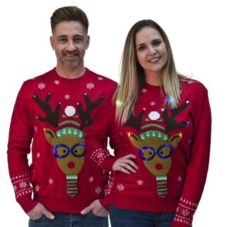 Rudolf LED Julesweater